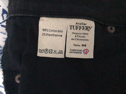 Jean droit ajusté Noir - Augusta