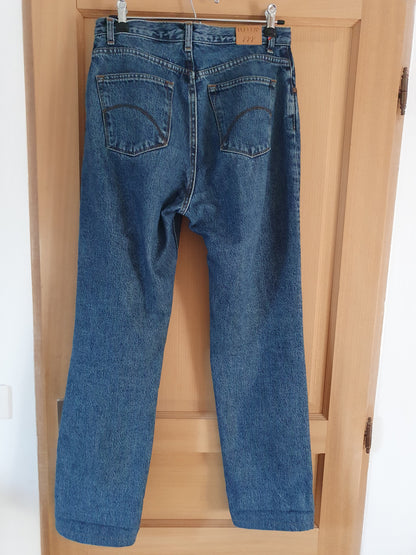 Jean droit taille haute stonewashed - Apolline