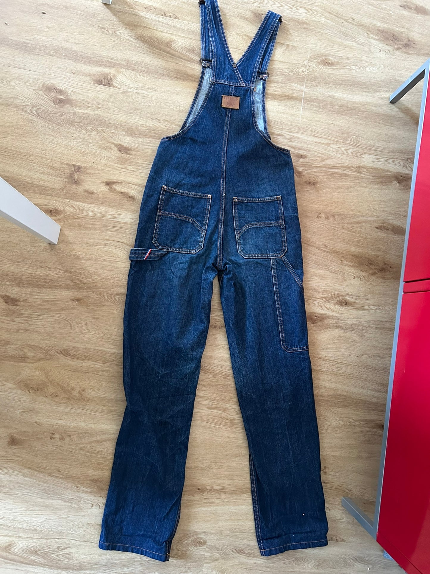 Salopette jean bio indigo naturel - André