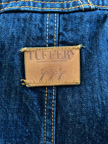 Salopette jean bio indigo naturel - André