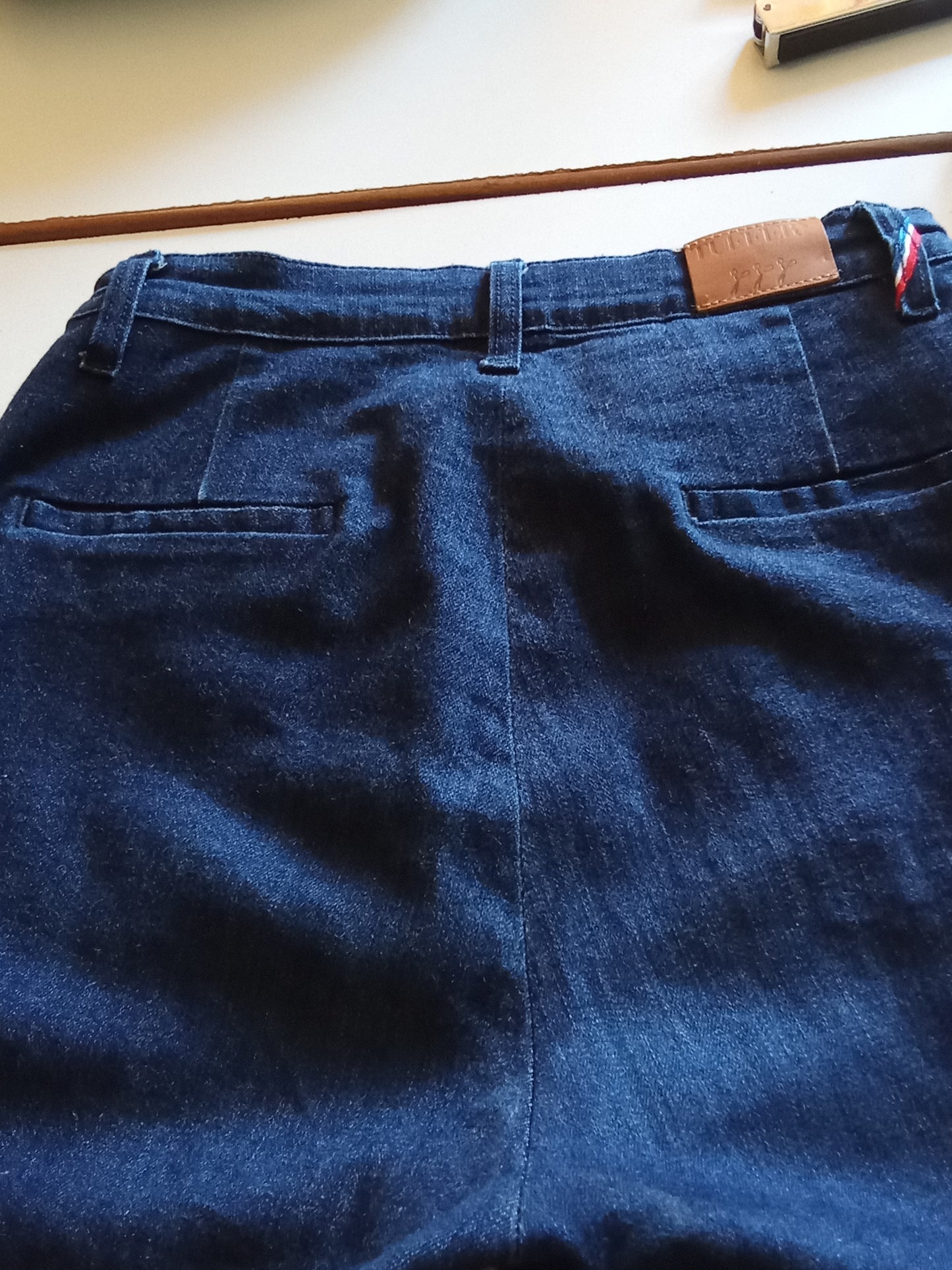 Chino ajusté taille haute Brut Coton Bio - Léonie