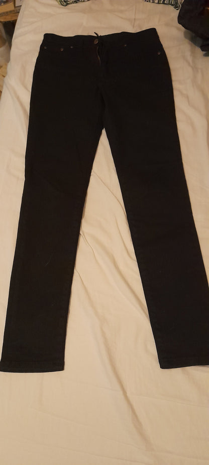 Jean slim Taille Haute Noir – Marianne