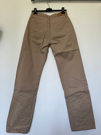 Jean droit taille haute beige - Apolline