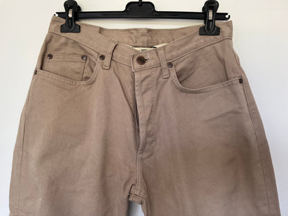 Jean droit taille haute beige - Apolline