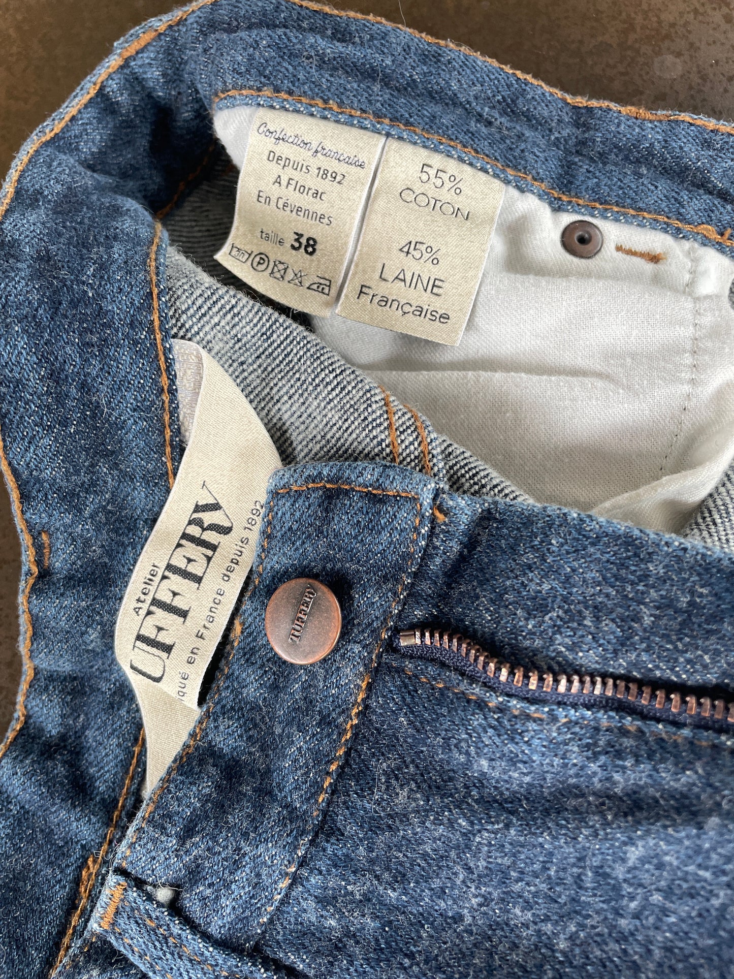 Jean mom taille haute Laine Française - Marthe