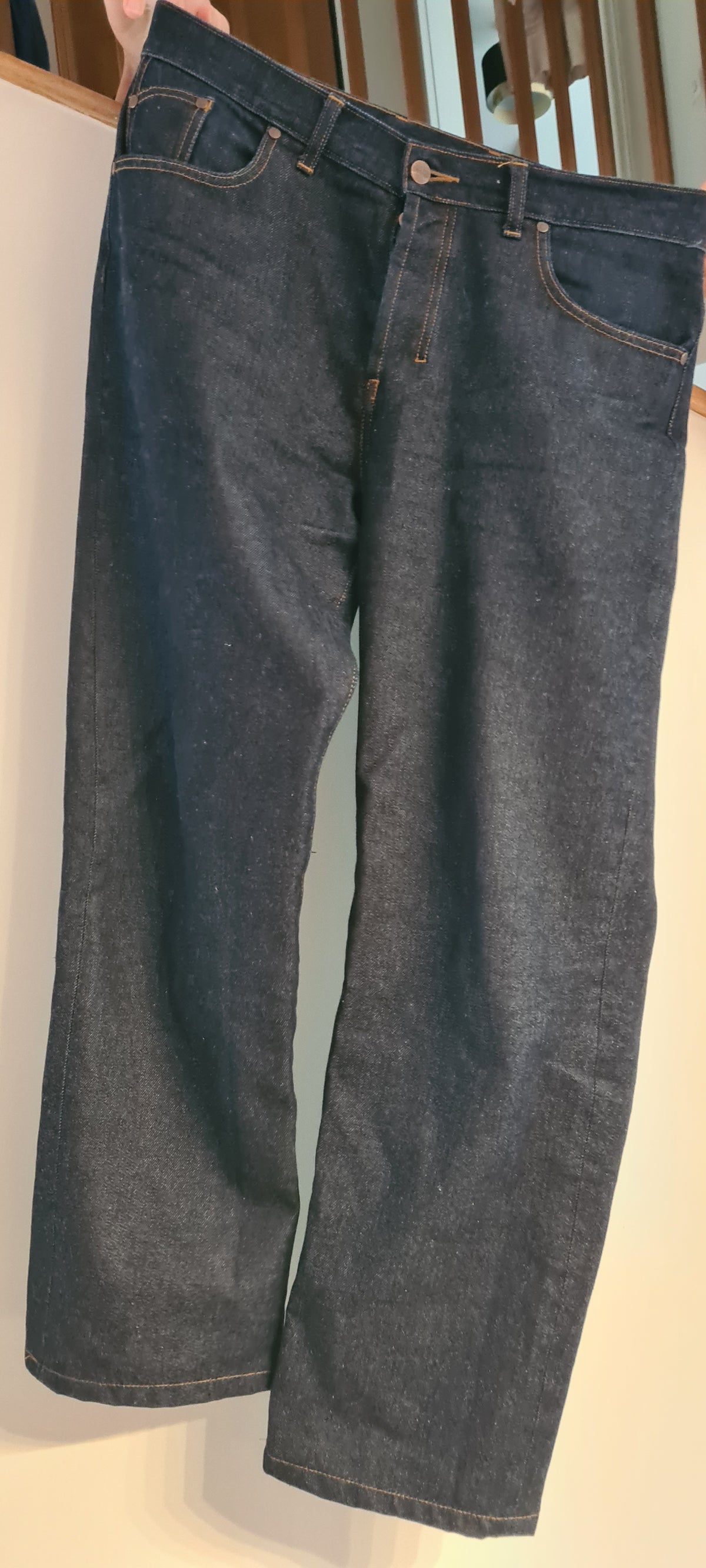 Jean homme droit taille haute brut - Célestin