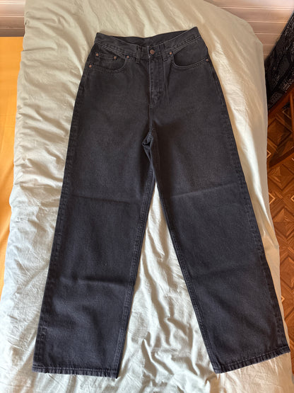 Jean femme baggy Noir Délavé - Gaspard