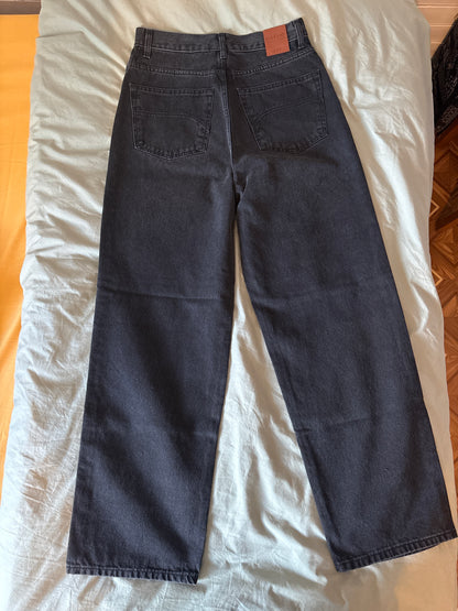 Jean femme baggy Noir Délavé - Gaspard
