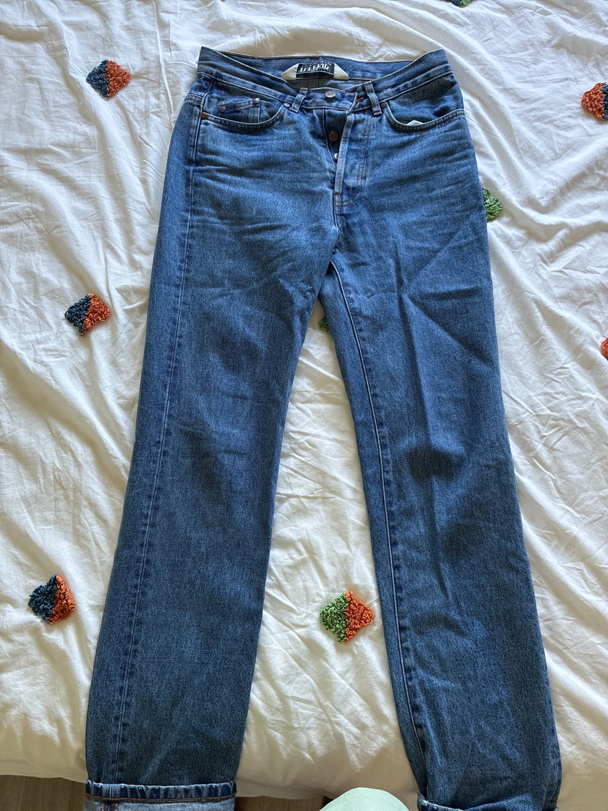 Jean homme droit taille haute Stonewashed - Célestin