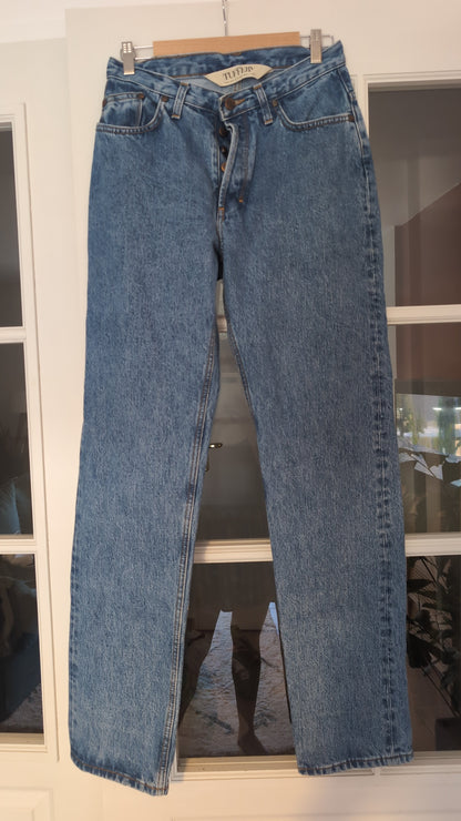 Jean droit taille haute clair – Apolline
