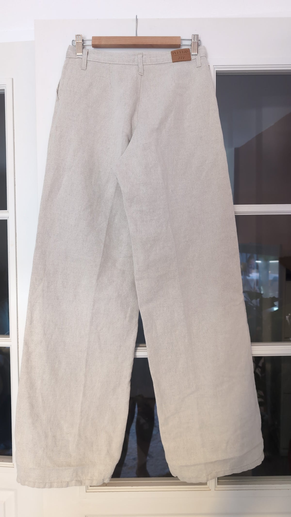 Pantalon femme droit taille haute Chanvre Naturel - Gabi
