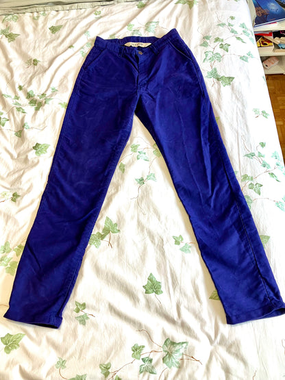 Chino ajusté taille haute Moleskine - Léonie