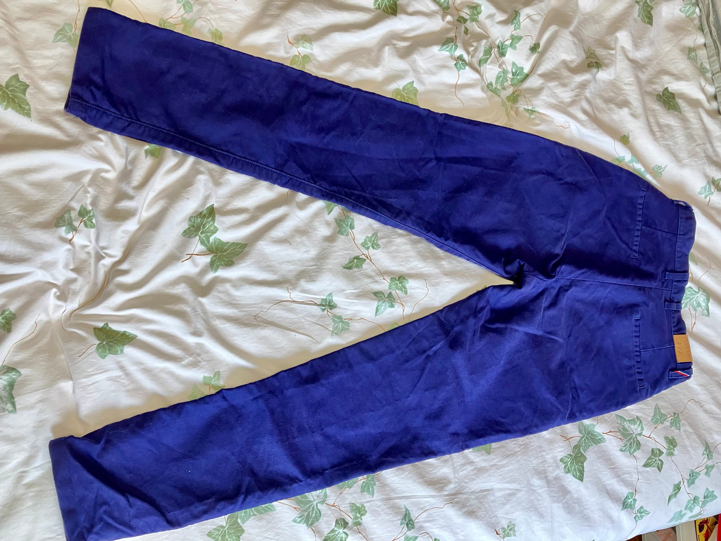 Chino ajusté taille haute Moleskine - Léonie