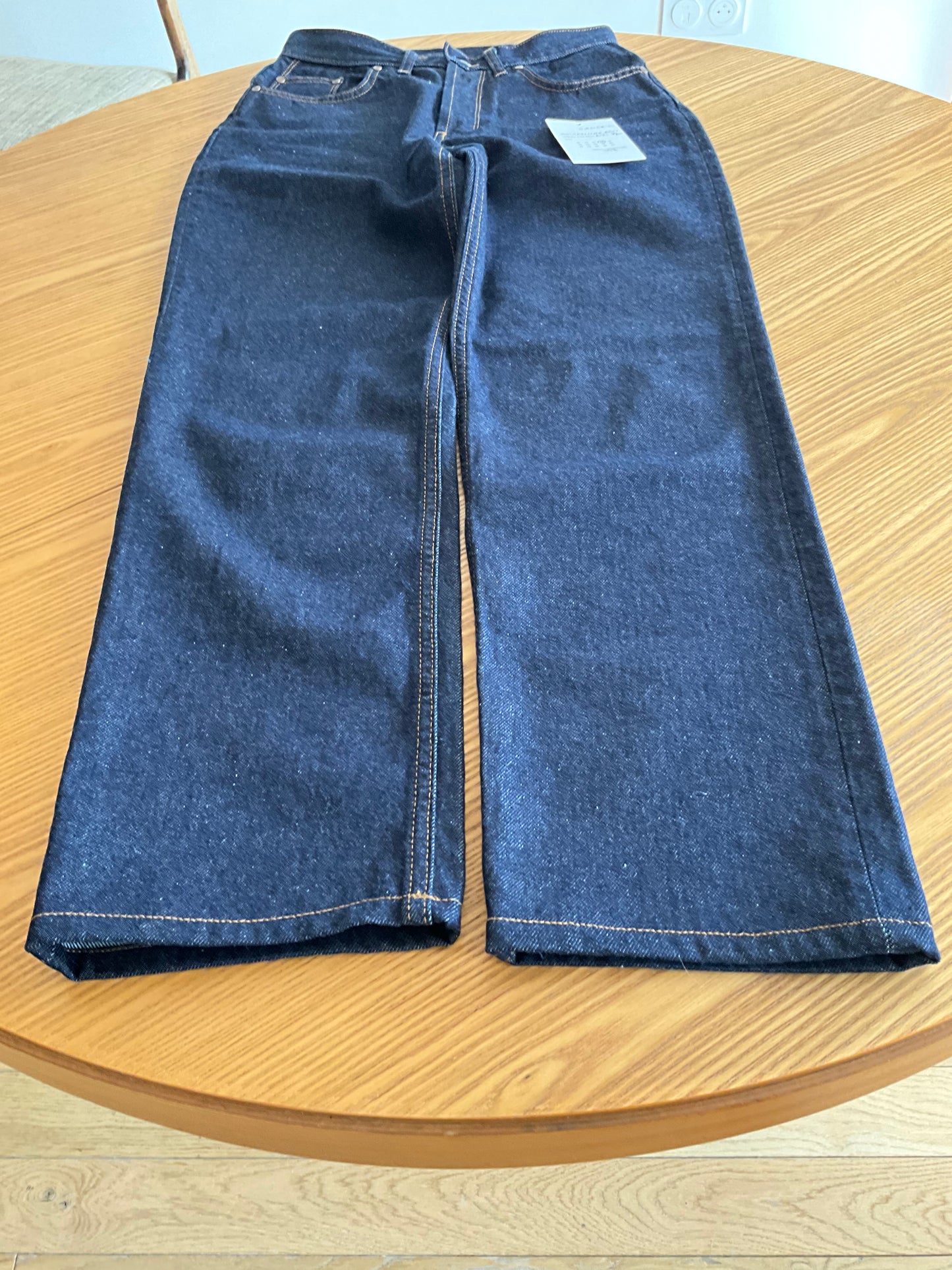 Jean femme droit taille haute Brut - Apolline