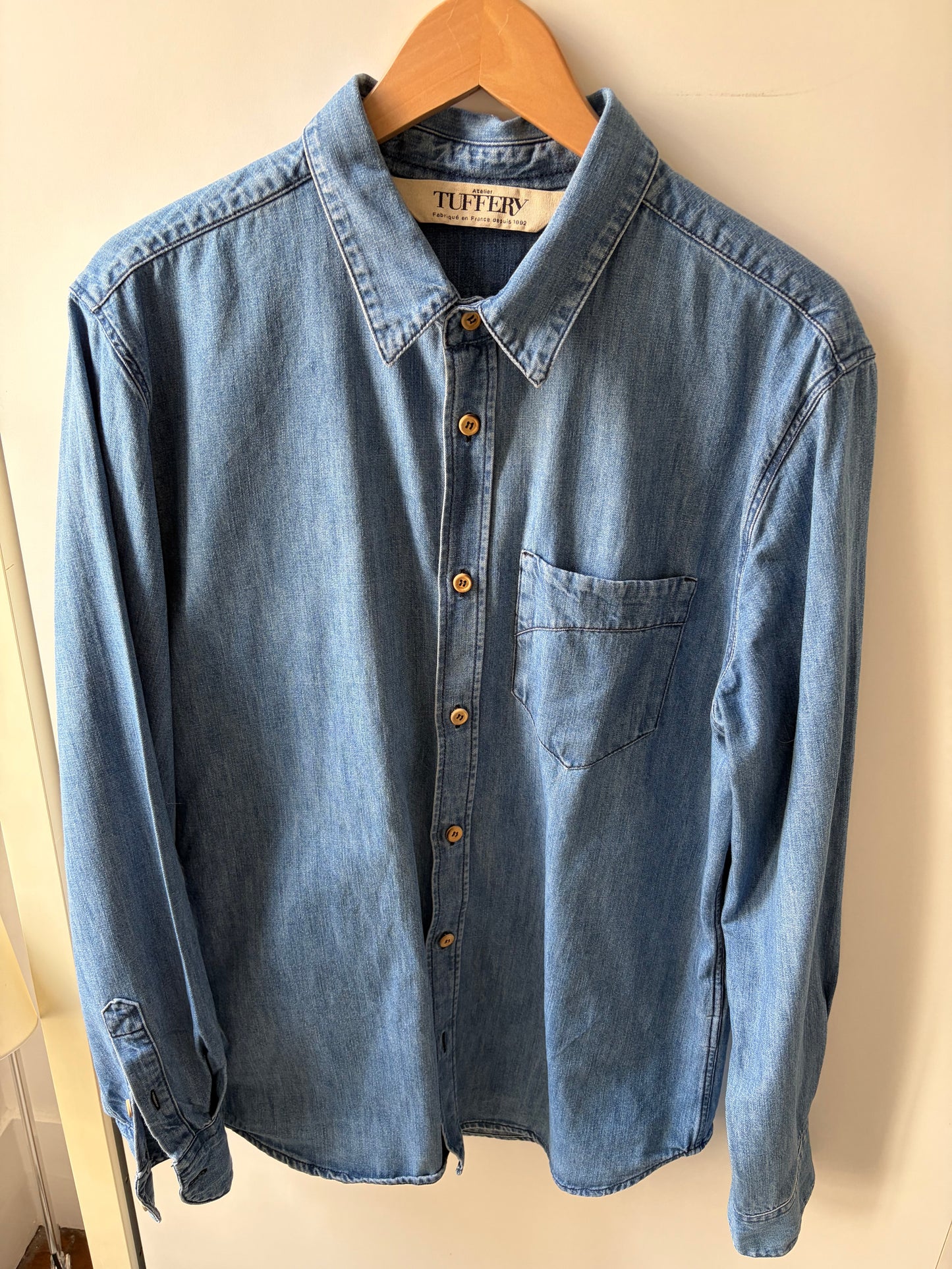 Chemise homme droite clair - Aubrac