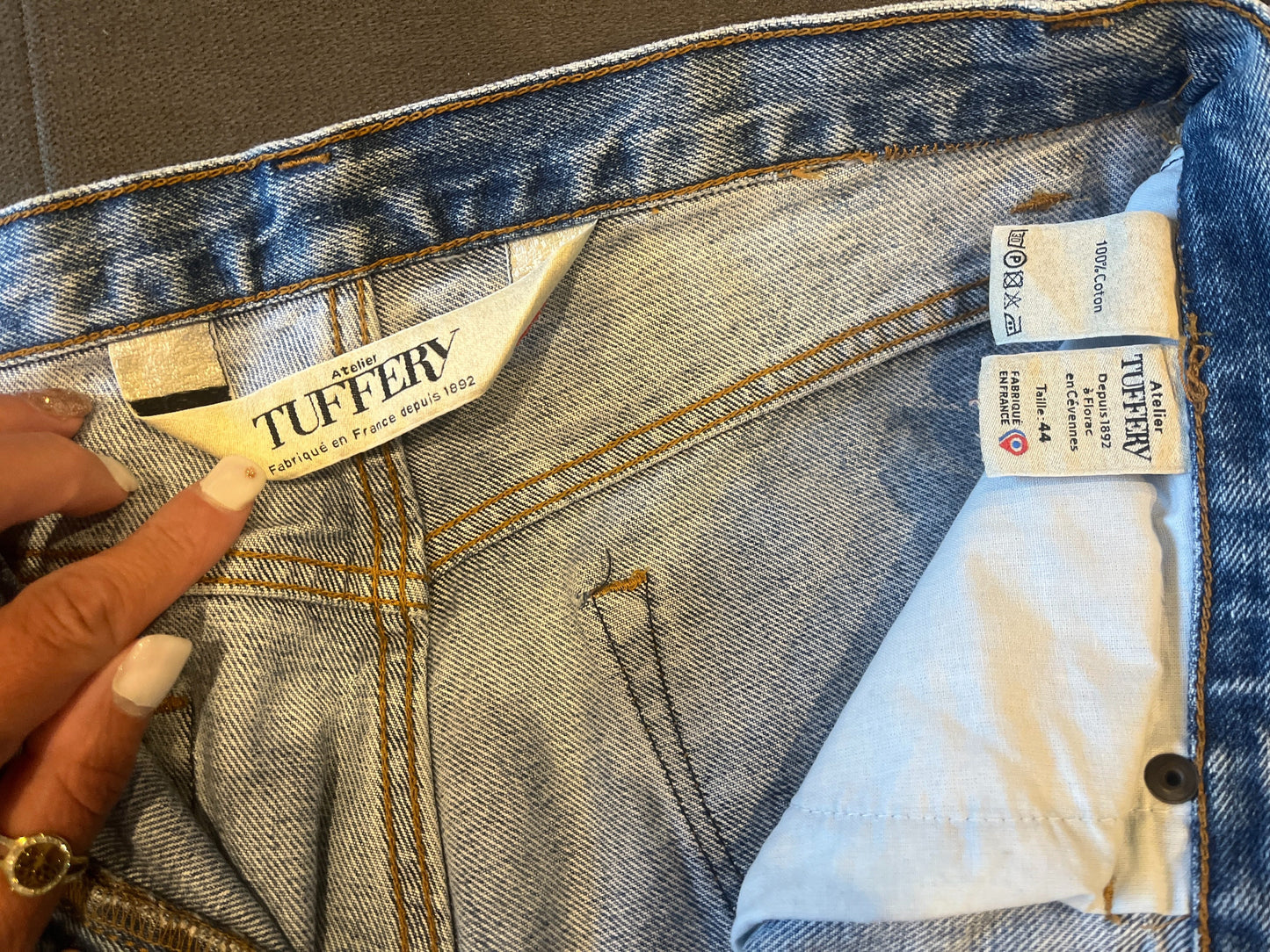 Jean mom taille haute Clair - Marthe