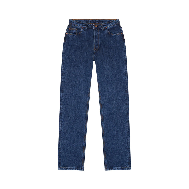 Jean droit taille haute stonewashed - Apolline