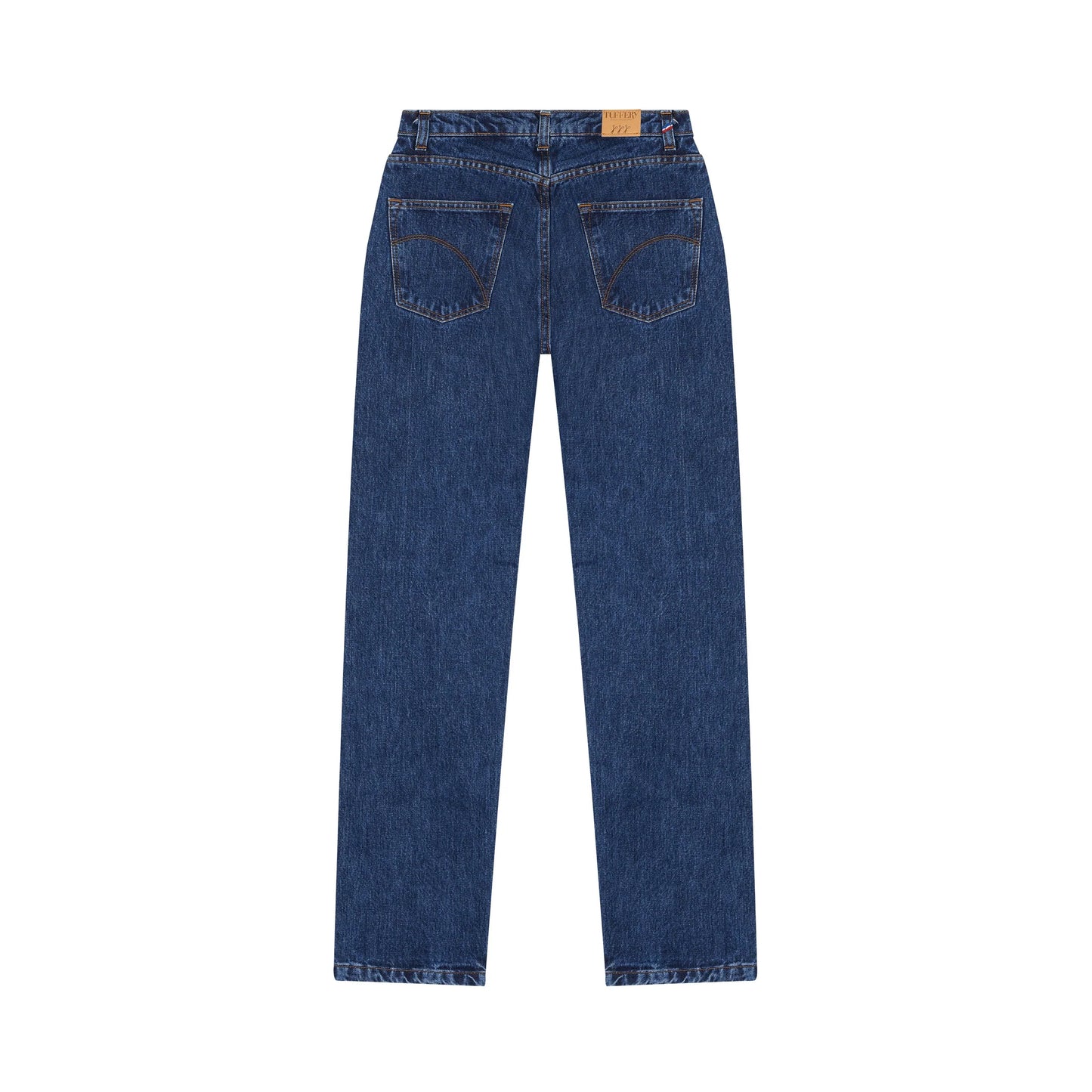Jean droit taille haute stonewashed - Apolline