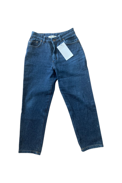 Jean droit taille haute stonewashed - Apolline