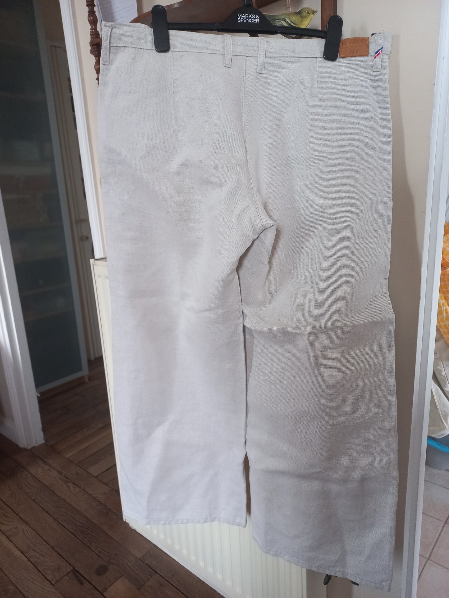 Gabi - Pantalon femme large taille haute – Chanvre Naturel