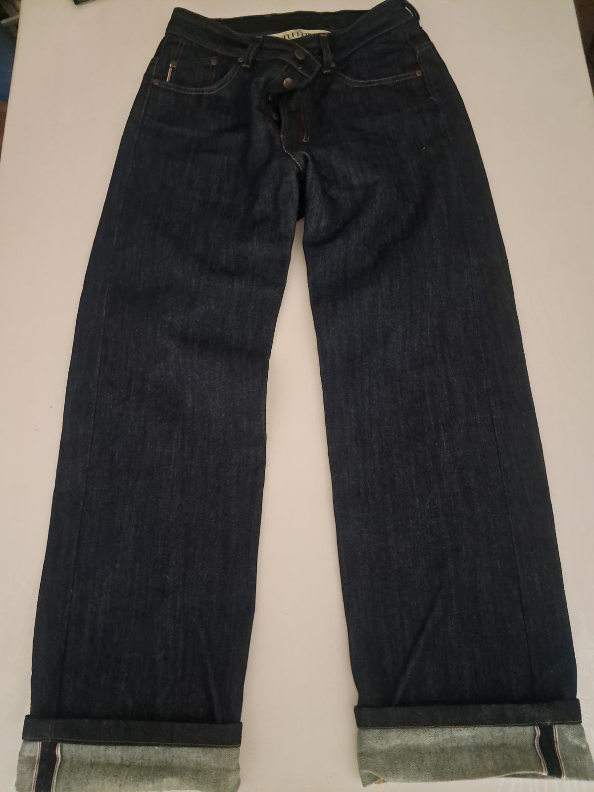 Jean large taille haute Selvedge - Désiré