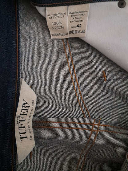 Jean large taille haute Selvedge - Désiré