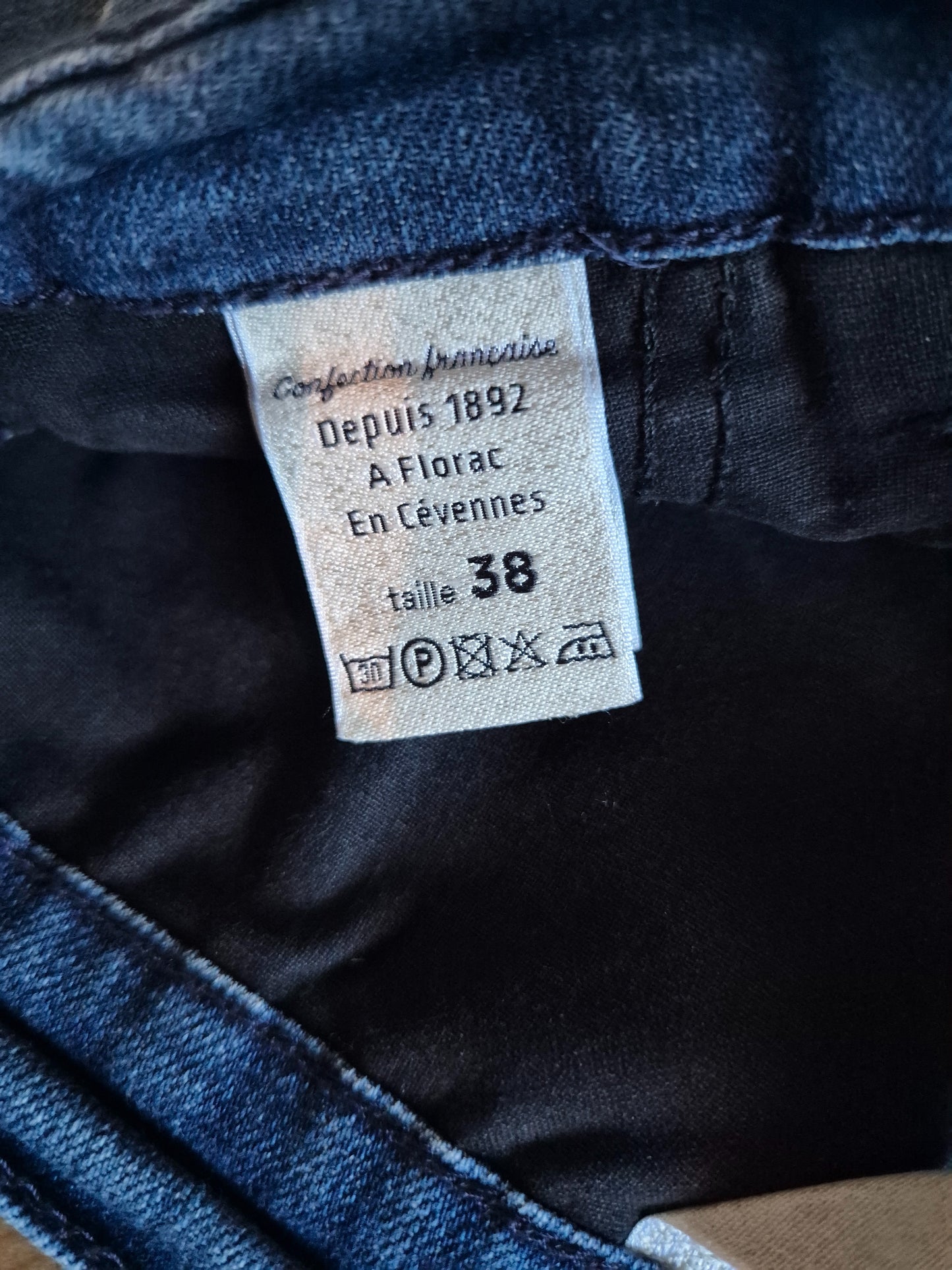 Chino ajusté taille haute Brut Coton Bio - Léonie