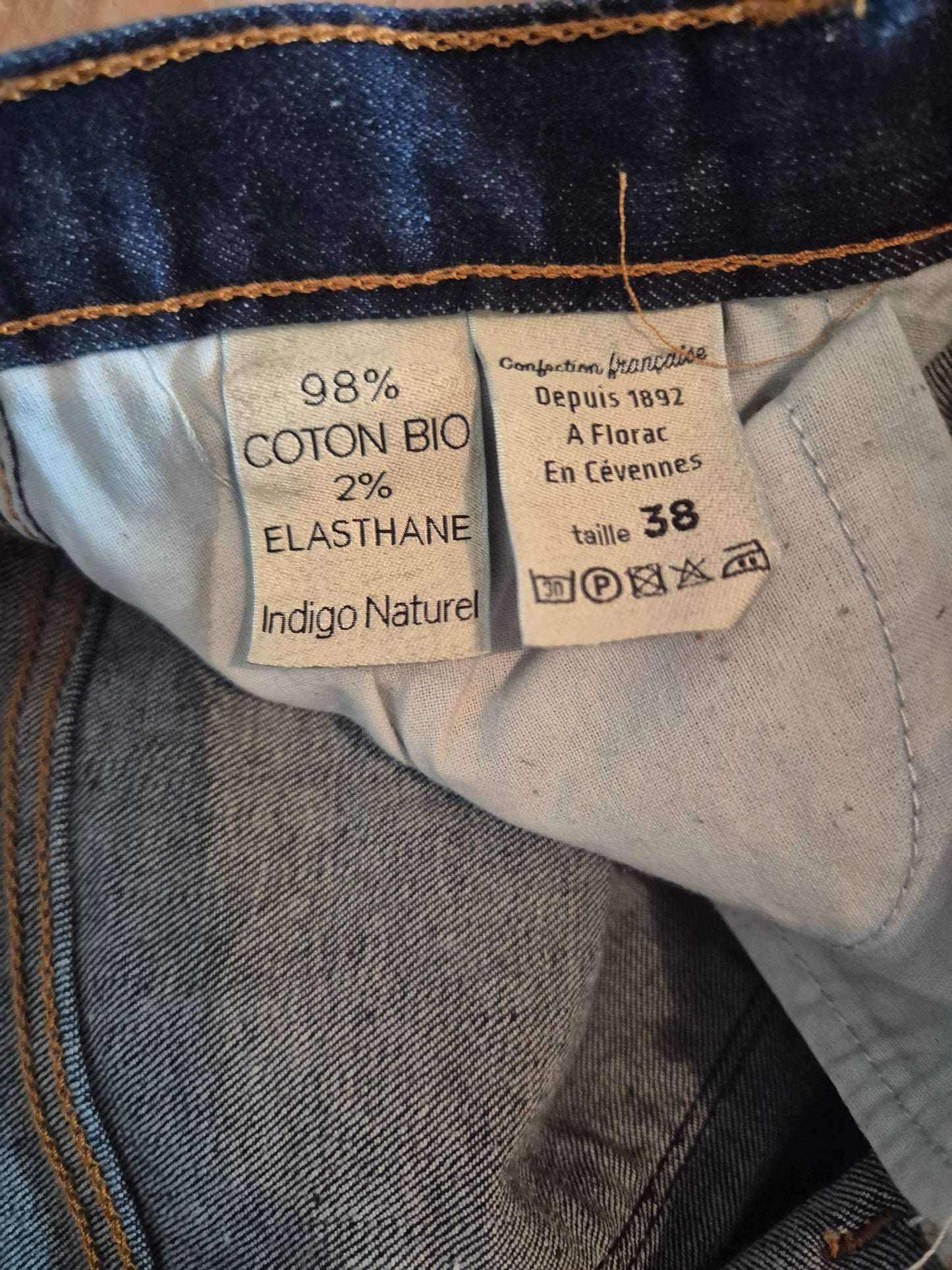 Jean slim taille haute Coton Bio - Marianne