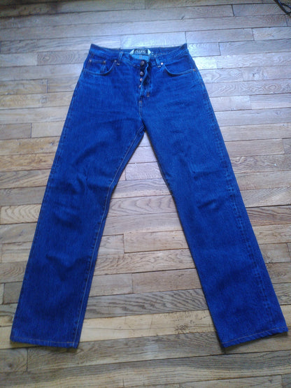 Jean homme droit taille haute Stonewashed - Célestin