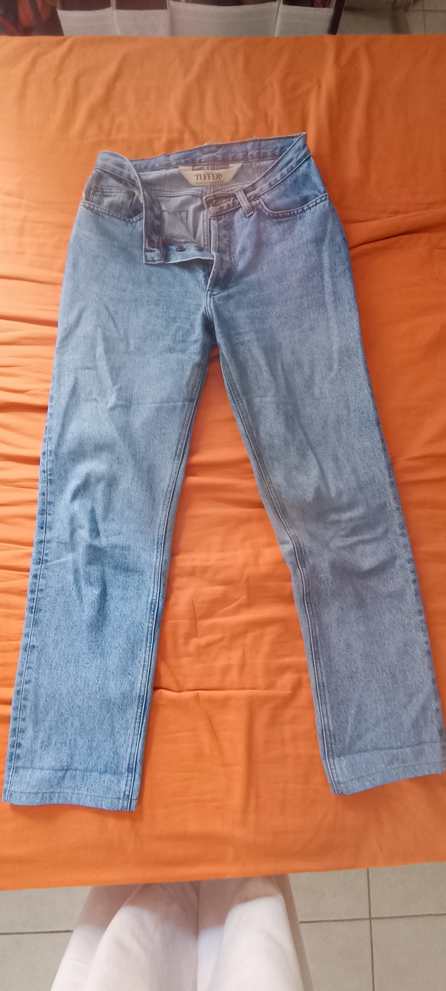 Jean droit taille haute clair – Apolline
