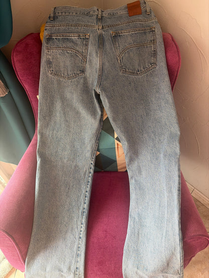 Jean droit taille haute clair - Célestin