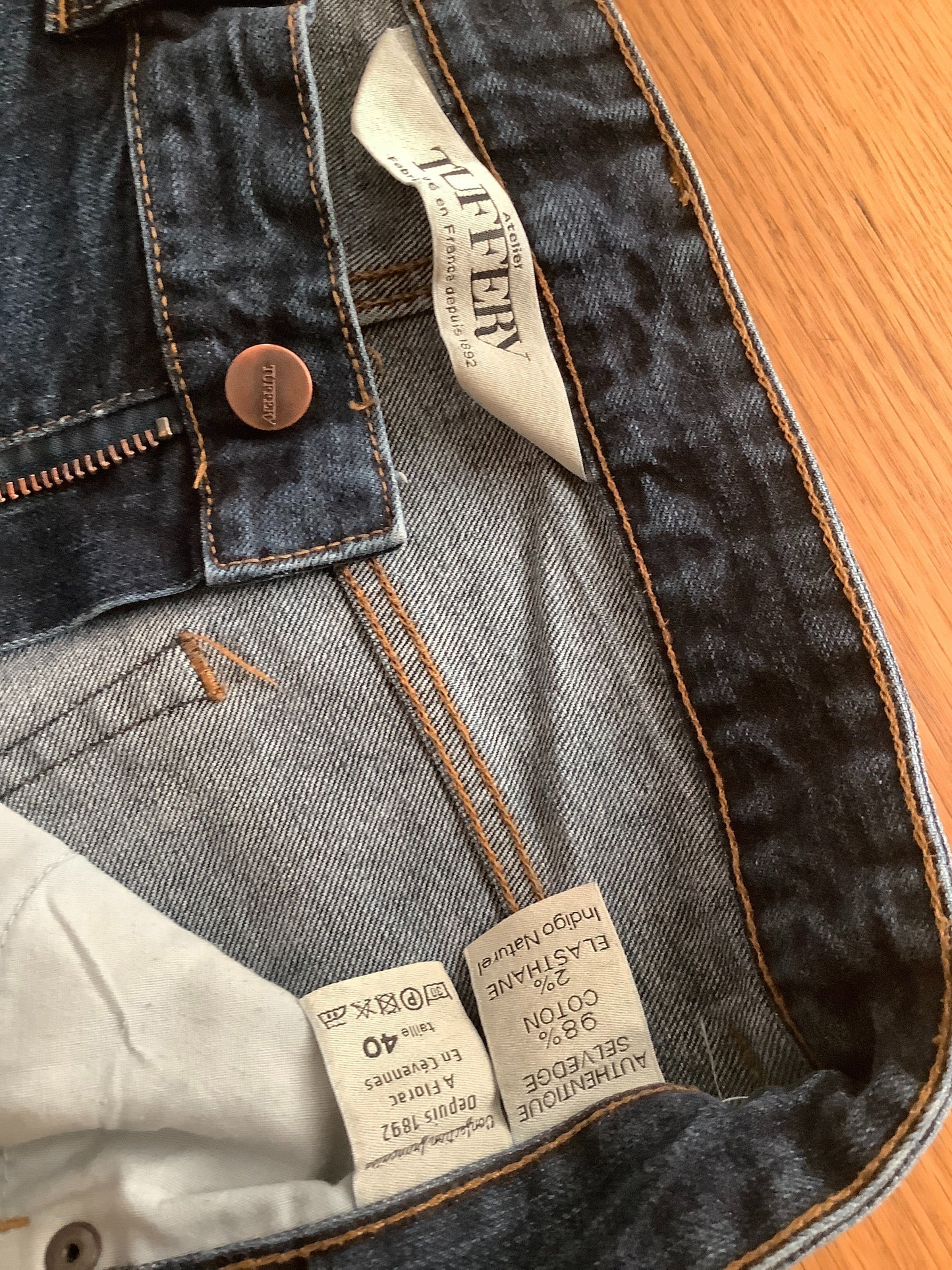 Jean droit ajusté Brut Selvedge - Alphonse