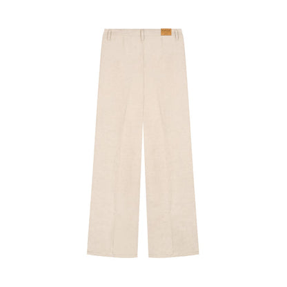 Gabi - Pantalon femme large taille haute – Chanvre Naturel