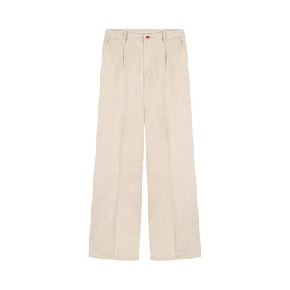 Gabi - Pantalon femme large taille haute – Chanvre Naturel