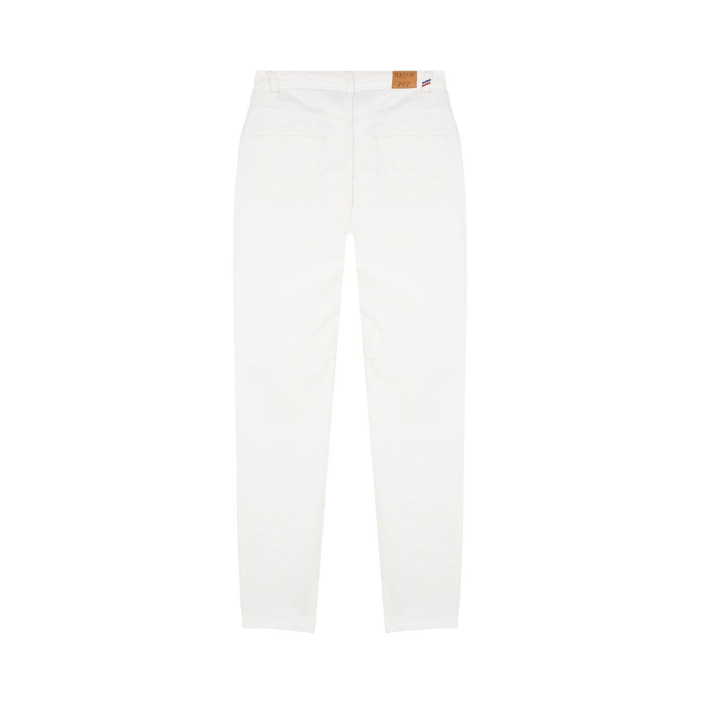 Marthe - Jean mom taille haute blanc