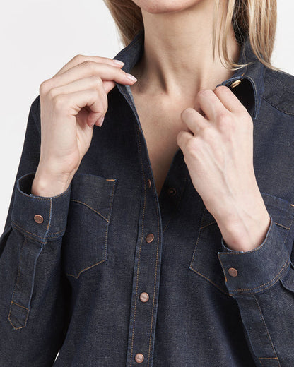 Cévennes - Chemise femme en jean Brut