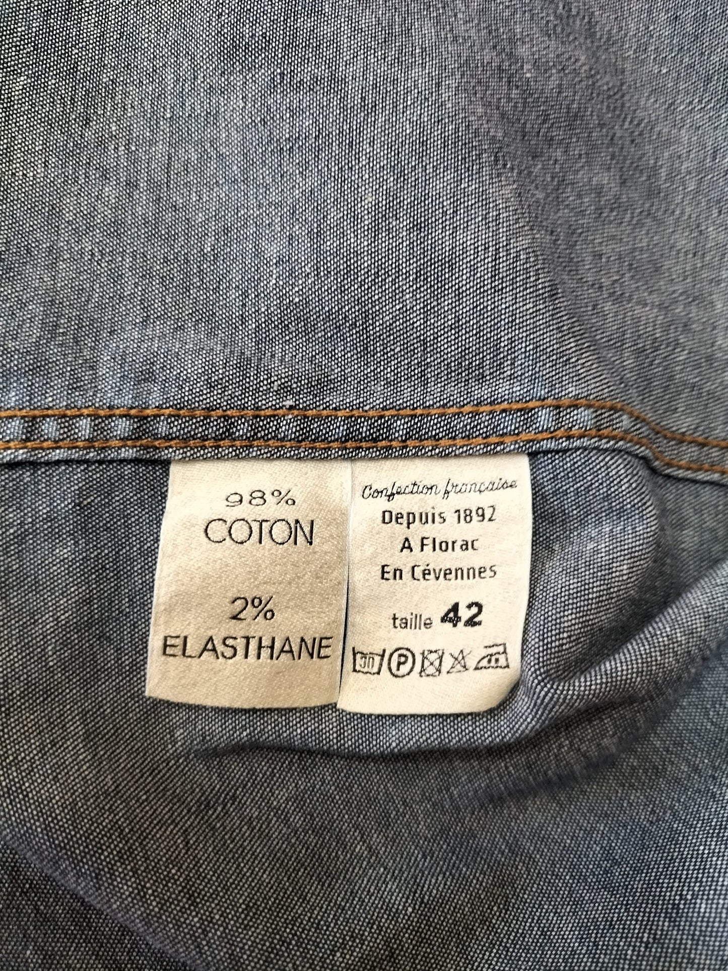 Cévennes - Chemise femme en jean Brut