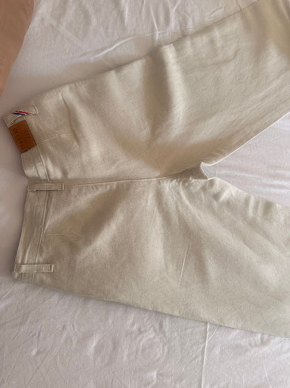 Gabi - Pantalon femme large taille haute – Chanvre Naturel