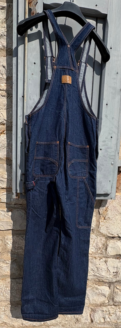 Salopette jean bio indigo naturel - André