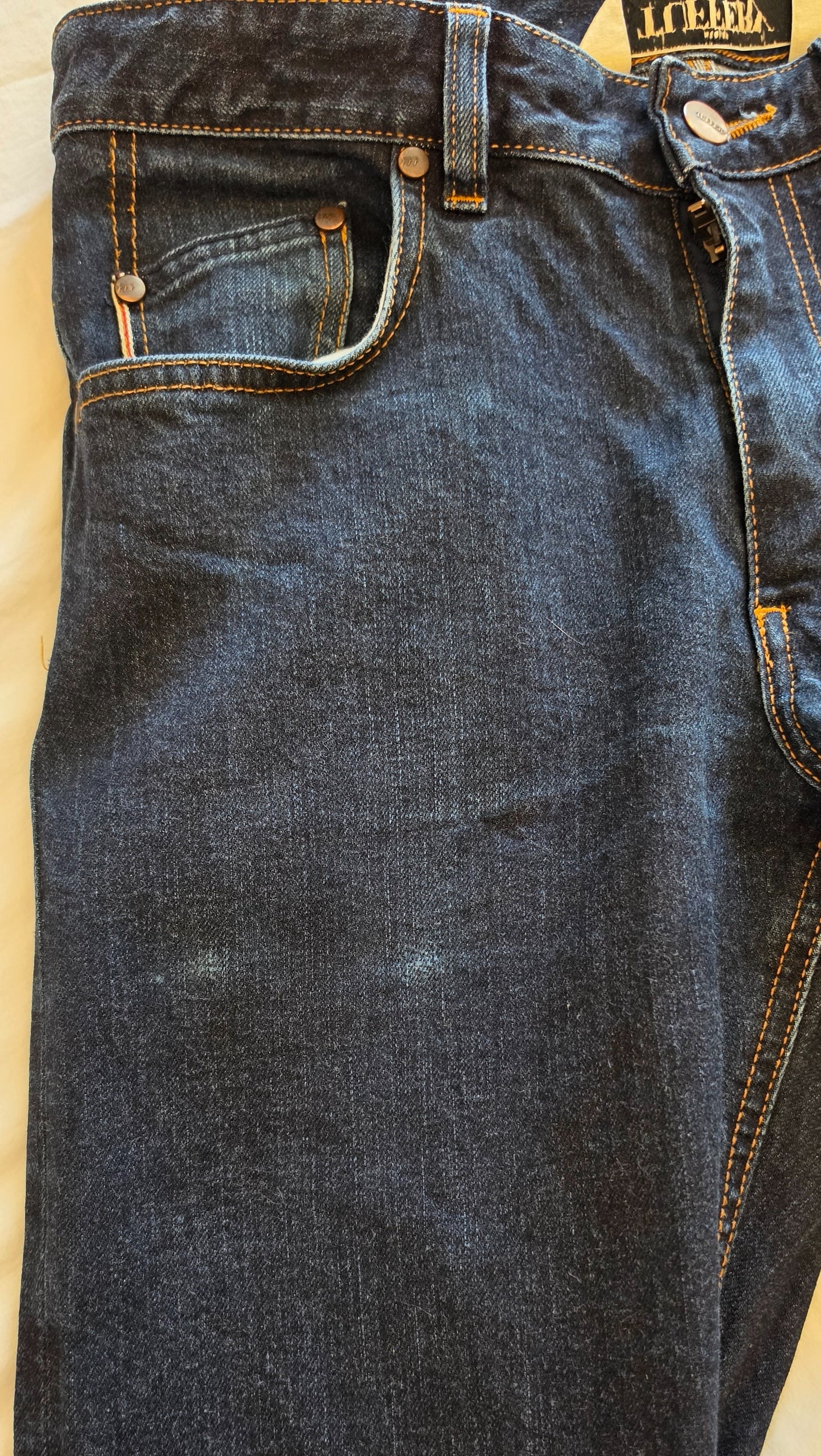 Alphonse - Jean homme droit ajusté Brut Selvedge
