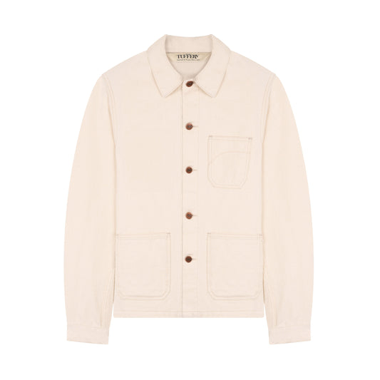 Méjean - Veste femme en jean Écru