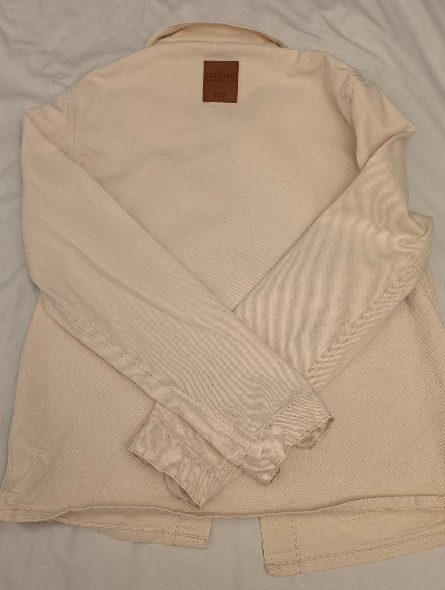 Méjean - Veste femme en jean Écru