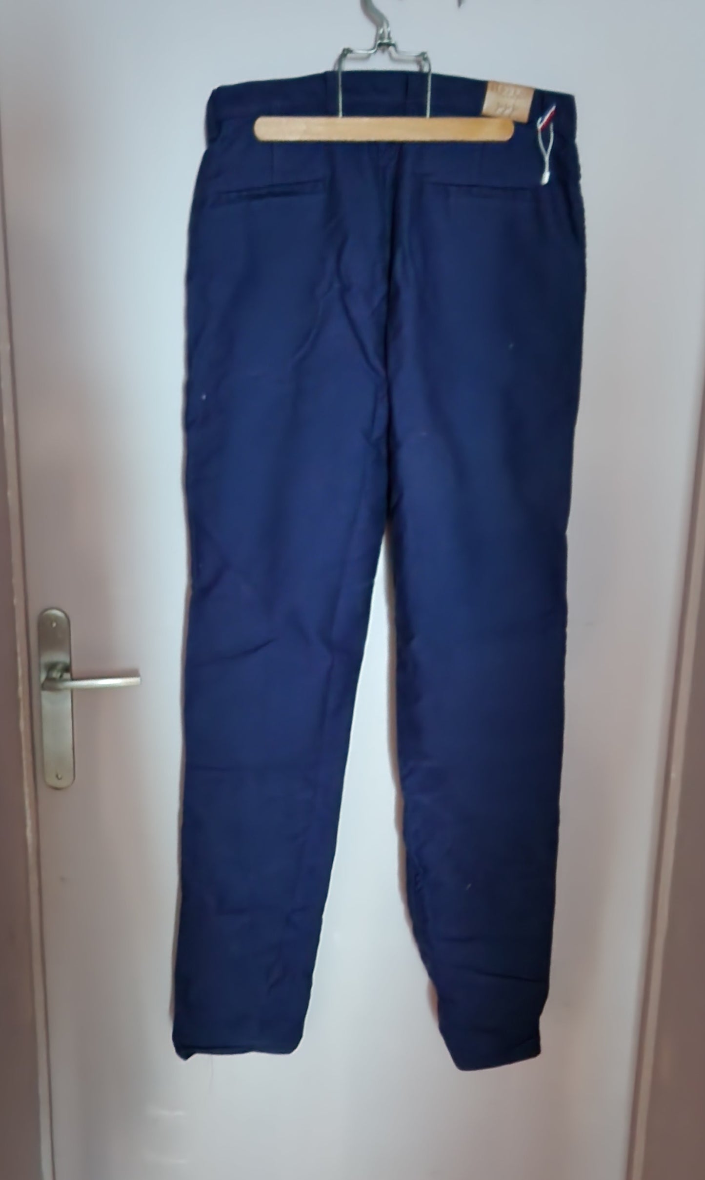 Chino ajusté taille haute Moleskine - Léonie
