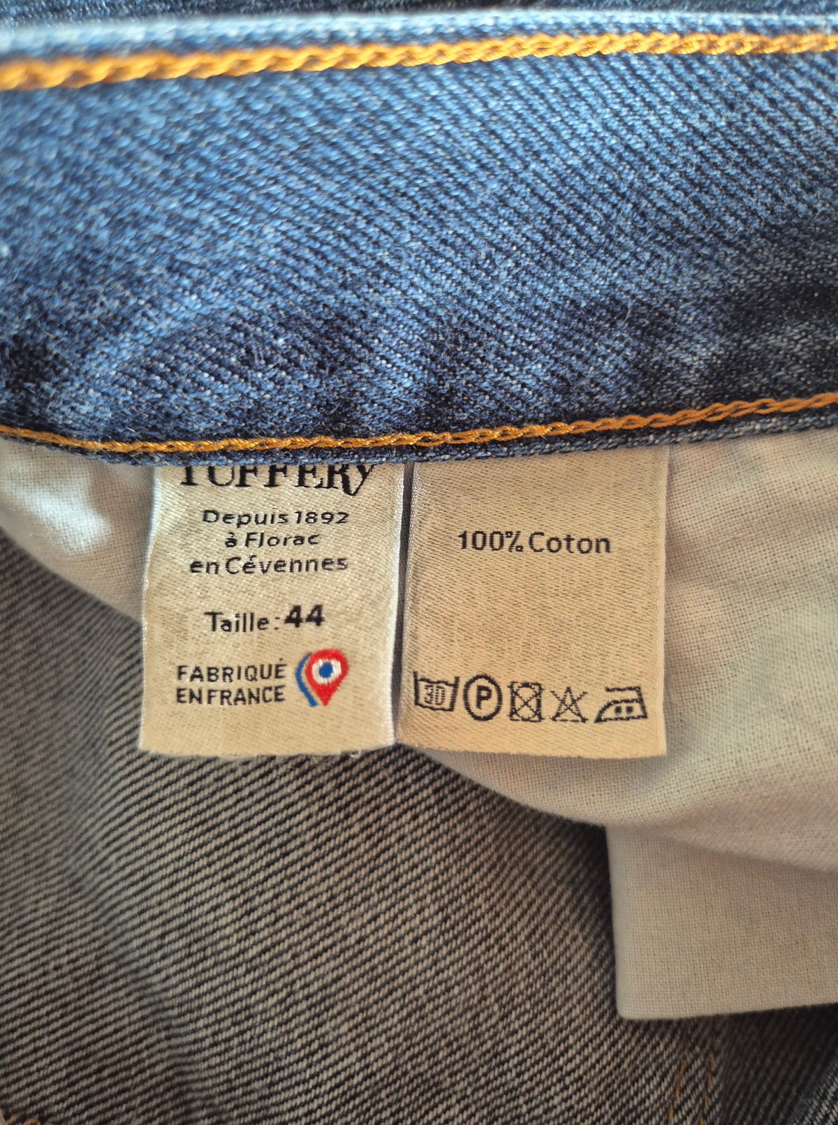 Jean homme droit taille haute brut - Célestin