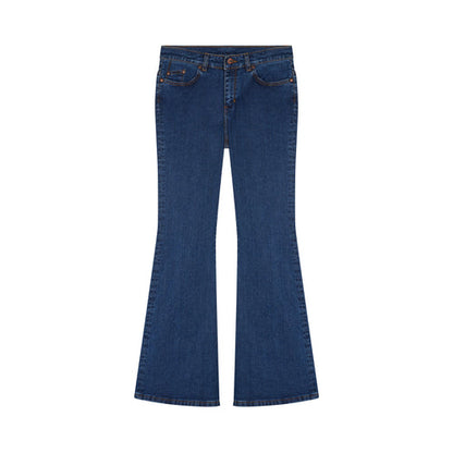Margot - Jean femme flare taille semi-haute Stonewashed