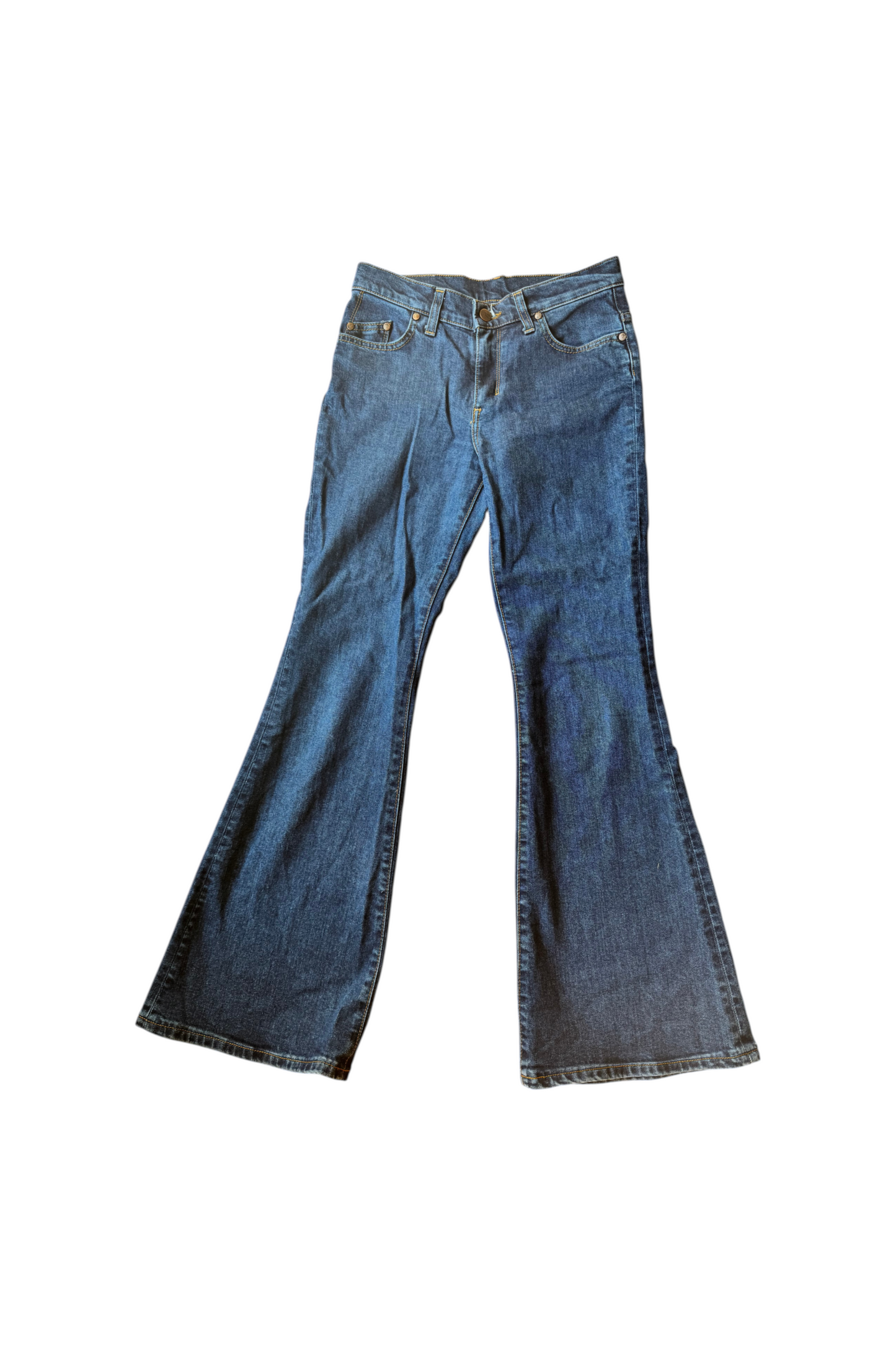 Margot - Jean femme flare taille semi-haute Stonewashed