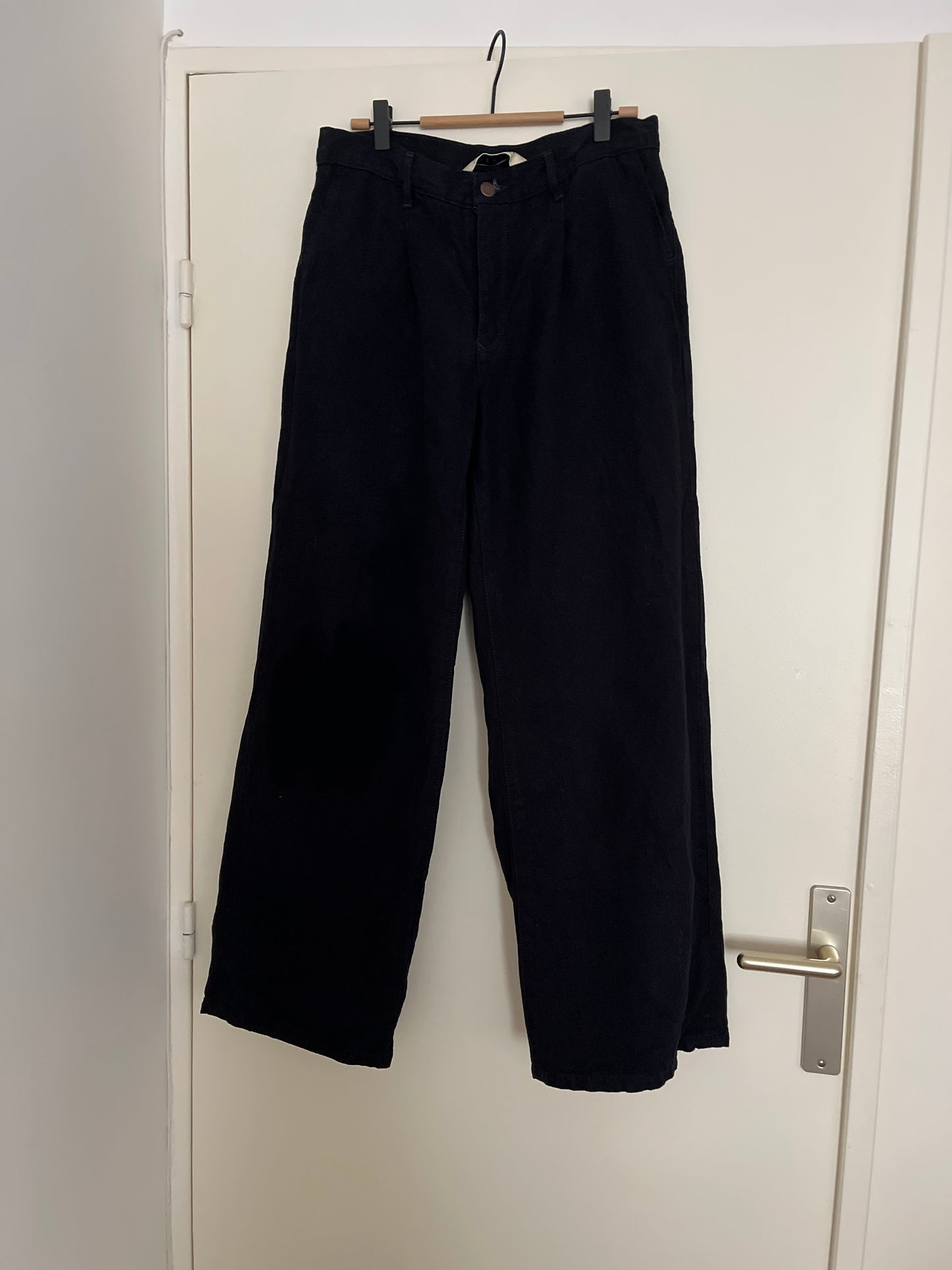 Pantalon femme droit taille haute 100% Lin - Gabi