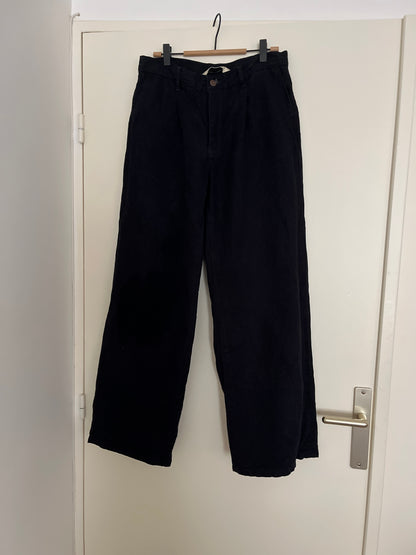 Pantalon femme droit taille haute 100% Lin - Gabi