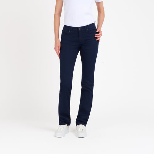 Augusta - Jean femme ajusté taille standard Bleu