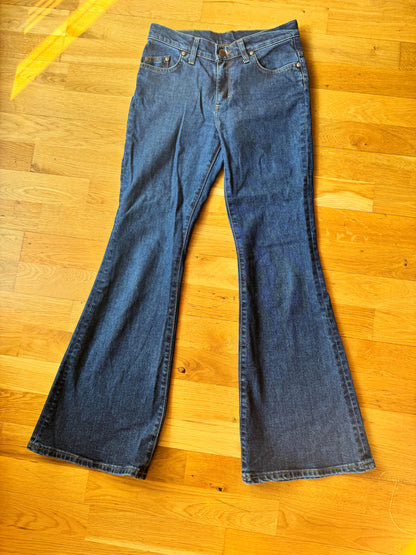 Jean femme flare taille semi-haute Stonewashed - Margot